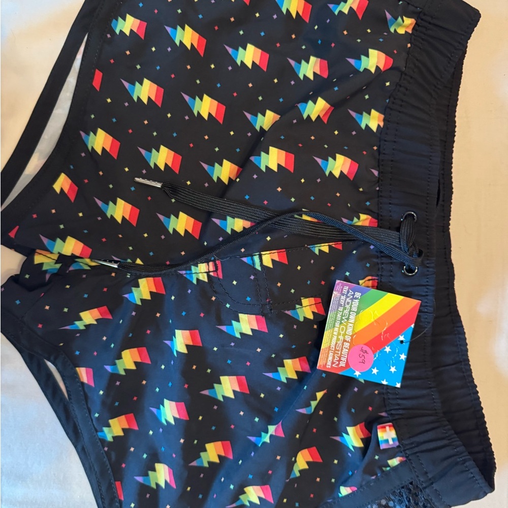 Andrew Christian lightning bolt shorts